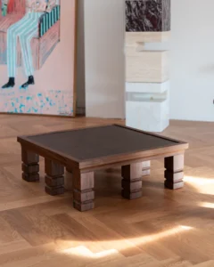 Maya Walnut Burl Square Coffee Table