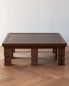 Maya Walnut Burl Square Coffee Table